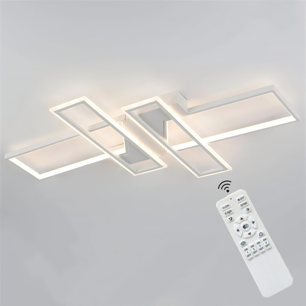 Contemporary Rectangular LED Ceiling Light, Dimmable Ceiling Light-image-OPC-PDHBHBN-NEW