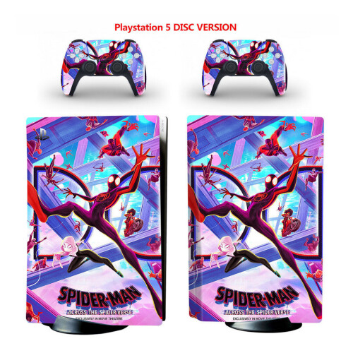 PS5 Disc Console Skin Sticker Miles Morales Across The Spider Verse 2