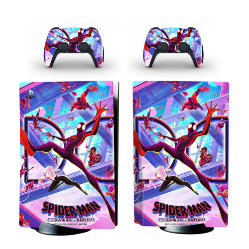 PS5 Disc Console Skin Sticker Miles Morales Across The Spider Verse
