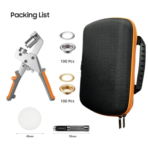 Heavy Duty Grommet Kit (with bag and 200 10mm grommets)