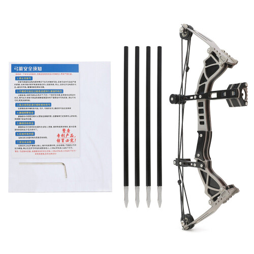 Mini Compound Bow Arrows Kit Target Shoot Game Archery Toy Gift Pocket Bow 1