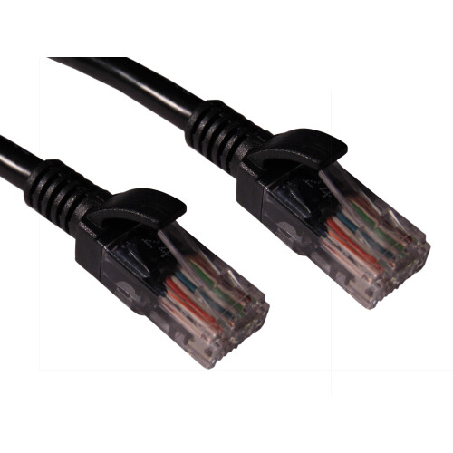 10m Cat5e Ethernet UTP Data Network LAN Installation Cable RJ45 Patch Lead Black 1