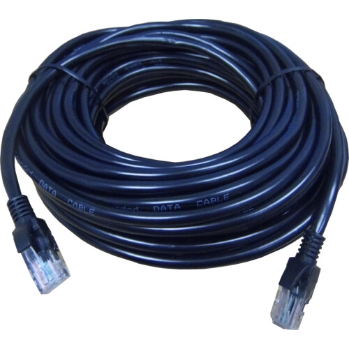 10m Cat5e Ethernet UTP Data Network LAN Installation Cable RJ45 Patch Lead Black 2