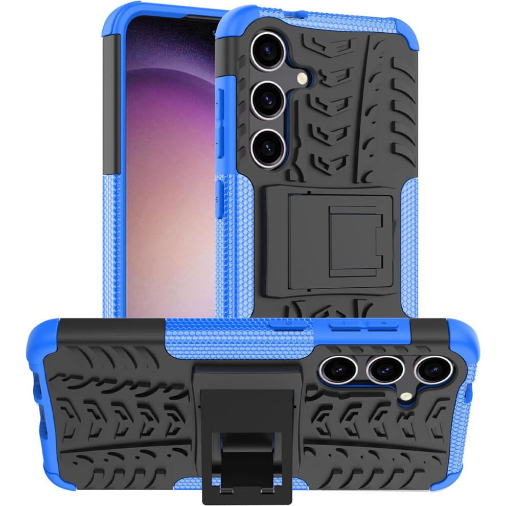 (Blue) Samsung Galaxy S24 Dual Layer Shockproof Cover Blue 5056298096763