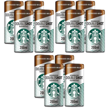 Starbucks Coffee Doubleshot Espresso + Milk Iced Coffee 12x200ml Best Before August 2026