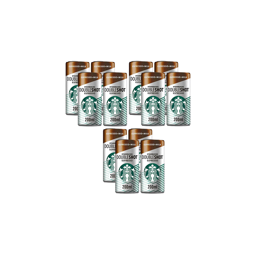 Starbucks Coffee Doubleshot Espresso + Milk Iced Coffee 12X200ml Best Before August 2026