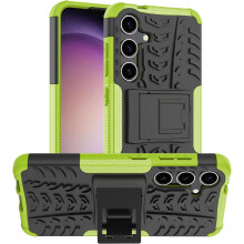(Green) Samsung Galaxy S24 Dual Layer Shockproof Cover