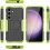 (Green) Samsung Galaxy S24 Dual Layer Shockproof Cover 4