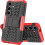 (Red) Samsung Galaxy S24 Dual Layer Shockproof Cover 3