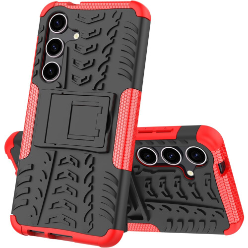 (Red) Samsung Galaxy S24 Dual Layer Shockproof Cover 2