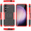 (Red) Samsung Galaxy S24 Dual Layer Shockproof Cover 4
