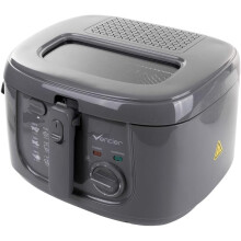 (Grey) Vencier 2.5L Electric Deep Fryer for Countertops