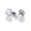 Luxury Silver Cufflinks Ridged Bezel Gold Circle from Charles William 2