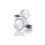 Luxury Silver Cufflinks Ridged Bezel Gold Circle from Charles William 1