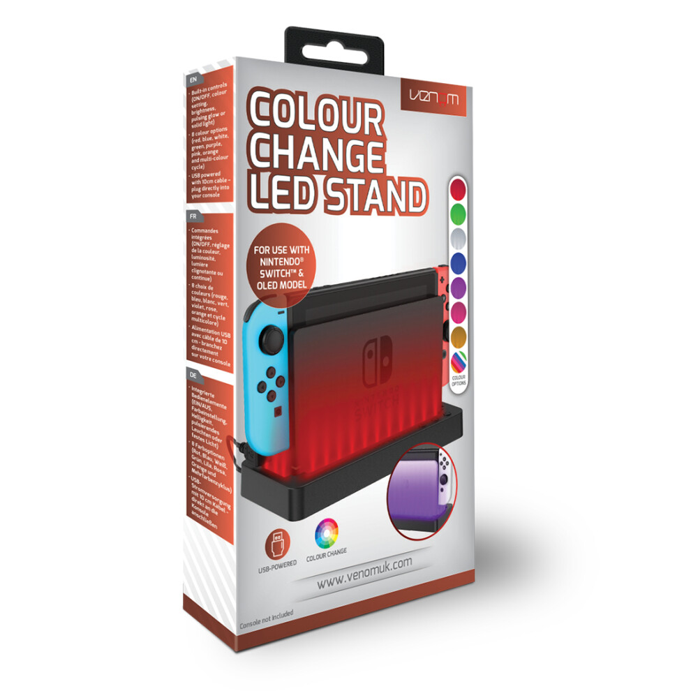 Venom Multi-Colour Led Light-Up Console Stand (Nintendo Switch)