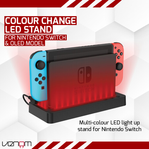 Venom Multi-Colour LED Light-up Console Stand (Nintendo Switch) 1
