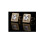 Square Gold Cufflinks with Stone Elements from Charles William Brand 1