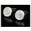 Charles William Silver Cufflinks in Stunning White Design 3