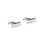 Silver Cufflinks Barrel Shape Stripe Pattern Smart Formal Cufflink 3