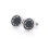 Silver and Black Cufflinks with Stunning Elements from Charles William 1
