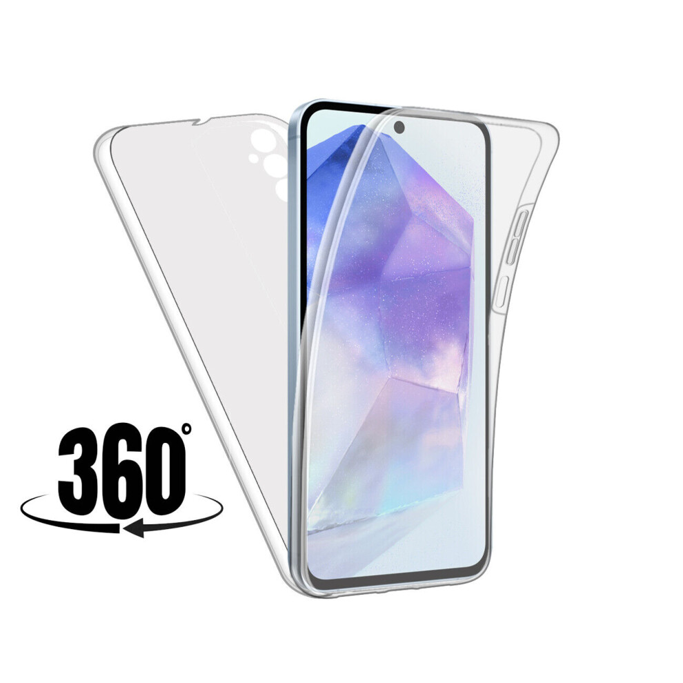 For Samsung Galaxy A35 5G Full 360 Cover Front And Back Case Clear 5060972628034