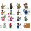 16PCS Fortnite Games Mini Figures Weapons Blocks Kids Toys 1