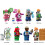 16PCS Fortnite Games Mini Figures Weapons Blocks Kids Toys 2