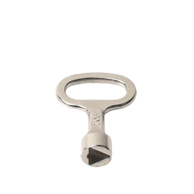Howsehold gas meter box key yellow 2 keys triangular electric utility