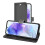 (Black) For Samsung Galaxy A35 5G Wallet Flip Pouch Case 5