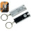 2 x LED Super Bright Light Keyring Fob Torches Camping Flash 10cm Key Chain Ring 1