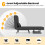 Costway Folding Single Sofa Bed Convertible Sleep Chair w/Adjustable Backrest 5