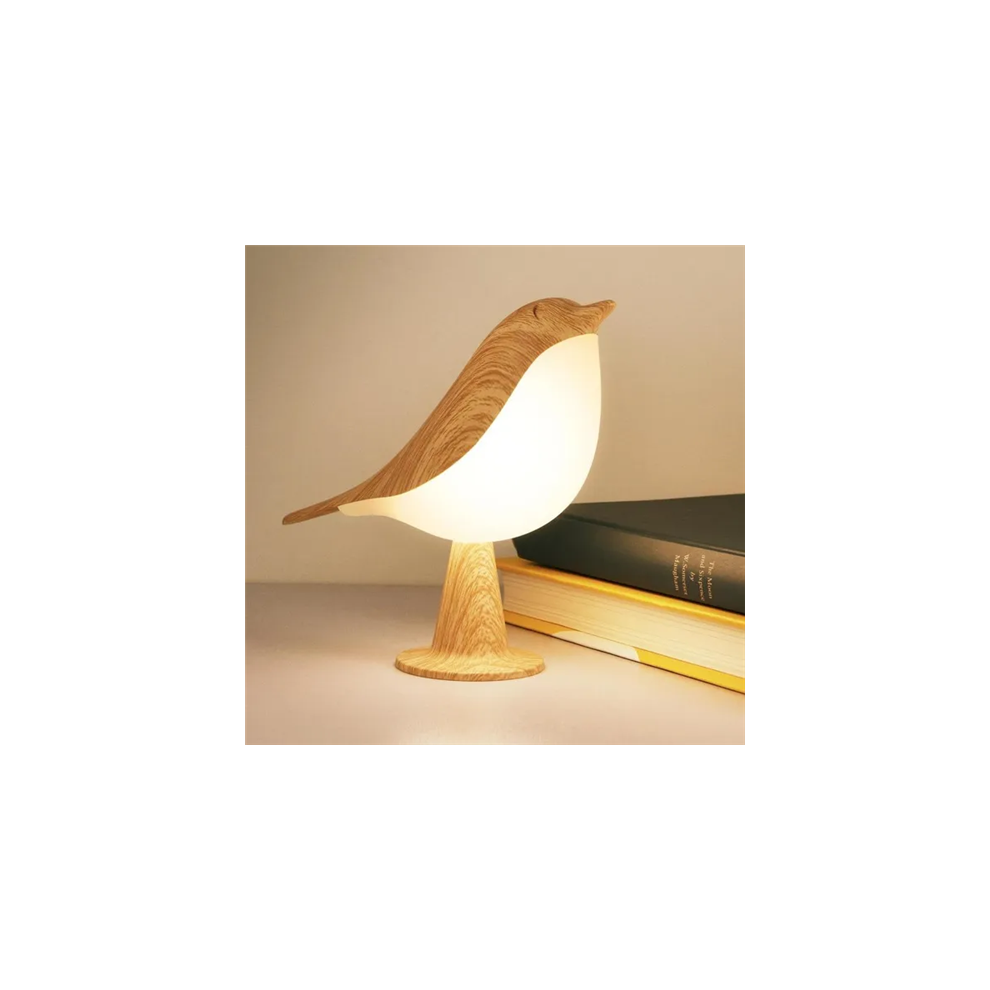 Cordless Touch Control Bird Night Light 3-Way Dimmable Light