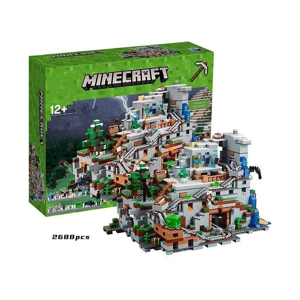 Minecraft Building Set 2688pcs The Mountain Cave Minecraft My World Series