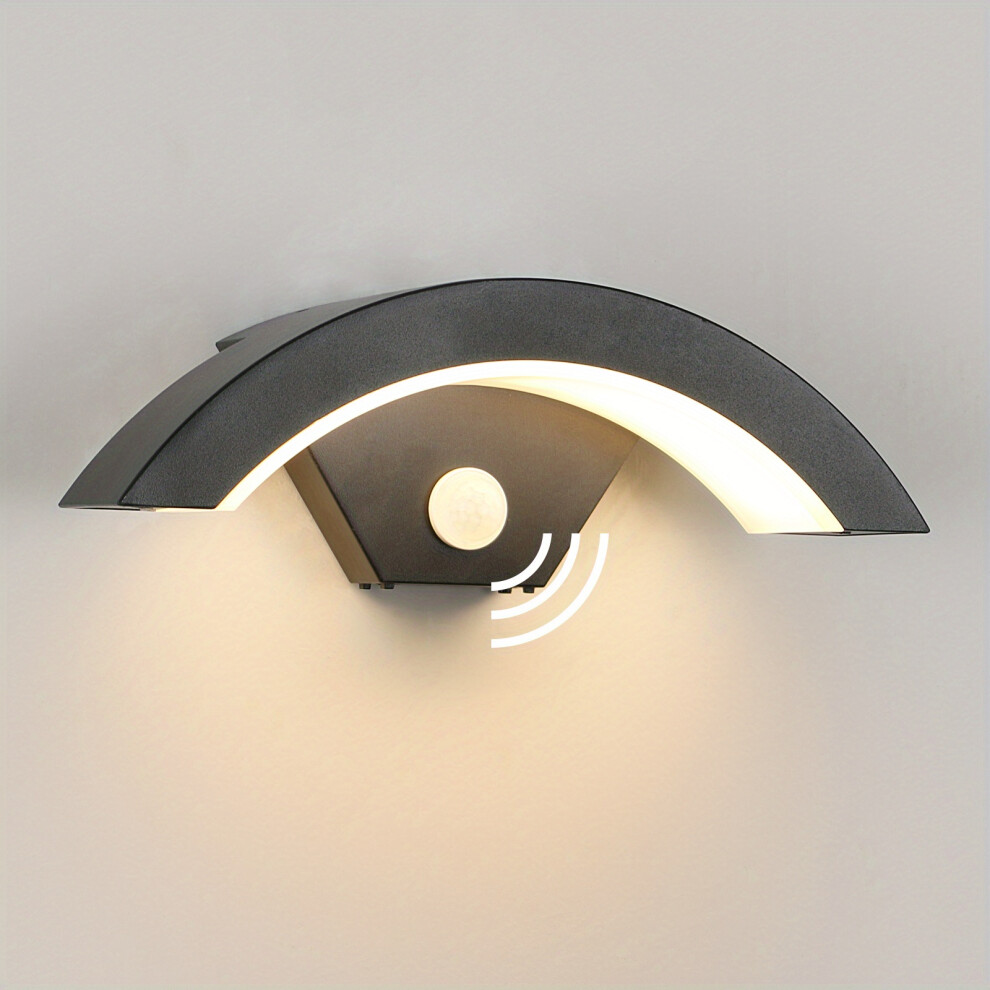 Outdoor LED Wall Light with Motion Sensor, Aluminum External Lamp Outdoor Lamp