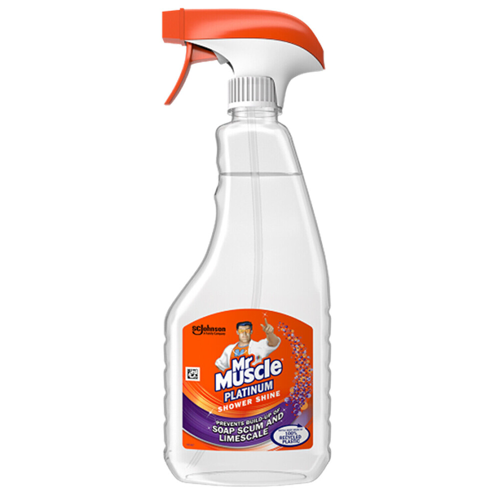 Mr Muscle Platinum Shower Shine Limescale Spray - 500Ml