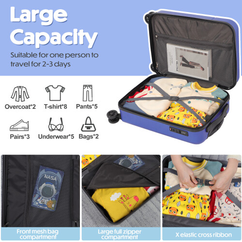 21-inch Suitcase ABS Hard Shell Carry on Suitcase 2