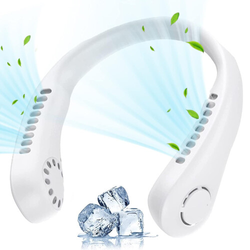 Neck Fan Portable Bladeless Hanging Neck Rechargeable Air Cooler Fans