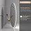 800x800mm Round Led Illuminated Bathroom Mirror Backlit Light Demister 12