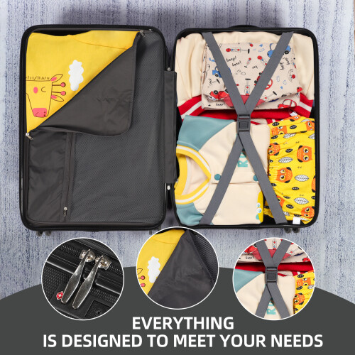 3 PCS Suitcase Set ABS Lightweight Luggage Set 2