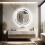 900 * 900mm Round Wall Mounted Led Backlit Vanity Mirror Dimmable 1