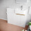 NES Home Nes Home RH Basin Vanity Unit With Brushed Brass handles & WC Unit 5