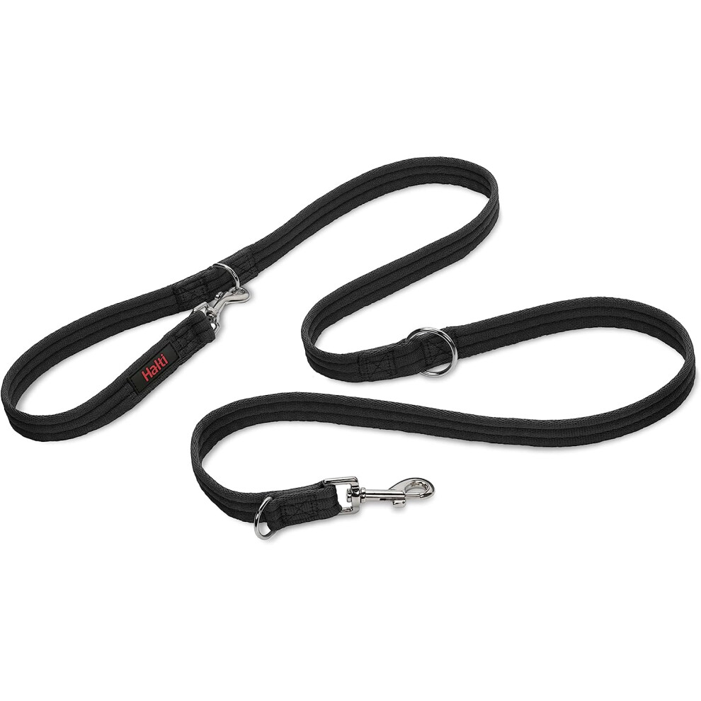 HALTI Training Lead Size Large Black, 2m, Professional Dog Lead Stop