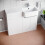 NES Home Nes Home Right Hand Basin Vanity Unit with Black Handles & WC Unit 4
