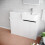 NES Home Nes Home Right Hand Basin Vanity Unit with Black Handles & WC Unit 5