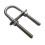 Stainless Steel Extended U Bolt 60MM x 4MM (Pipe Clamp Nuts Plate) 2