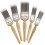 Harris Harris Platinum Wooden Handle Synthetic Brush Sets 5 Pack 3