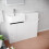 NES Home Nes Home Left Hand Basin Vanity Unit with Black Handles & WC Unit 5