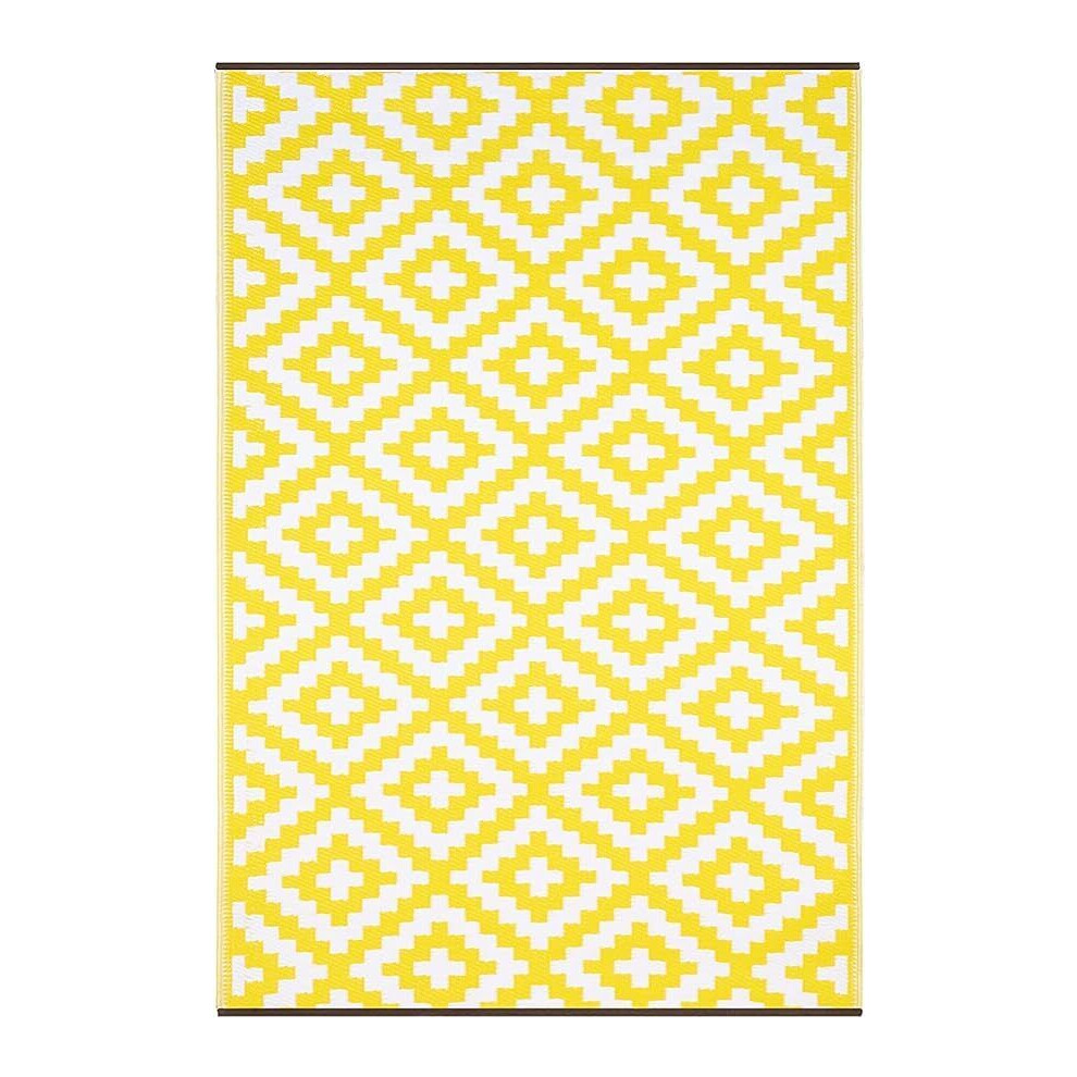 (Yellow , 90 x 150 cm ) Reversible Patio Outdoor Waterproof Rug Garden Mat-image-OPC-PDHBPFD-NEW