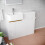 NES Home Nes Home Left Hand Basin Vanity Unit Brushed Brass handles & WC Unit 5