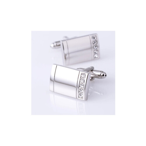 Stunning Silver Cufflinks Five Row Stone Elements from Charles William 1